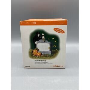 Dept 56 Halloween Village Sign #56.53044